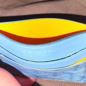 "Goyard" card holder wallet (baby blue)